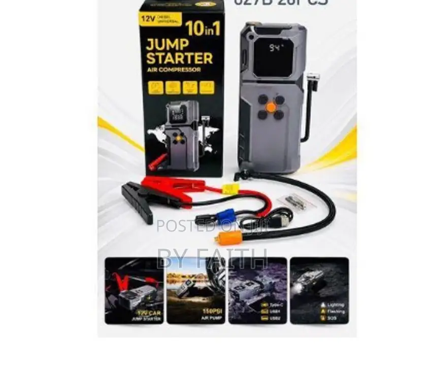10 in 1 JUMP Starter 99800 Mah