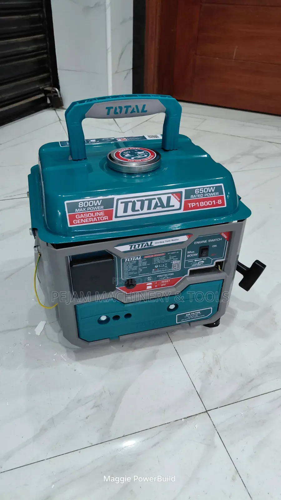 TOTAL Portable Gasoline Generator.