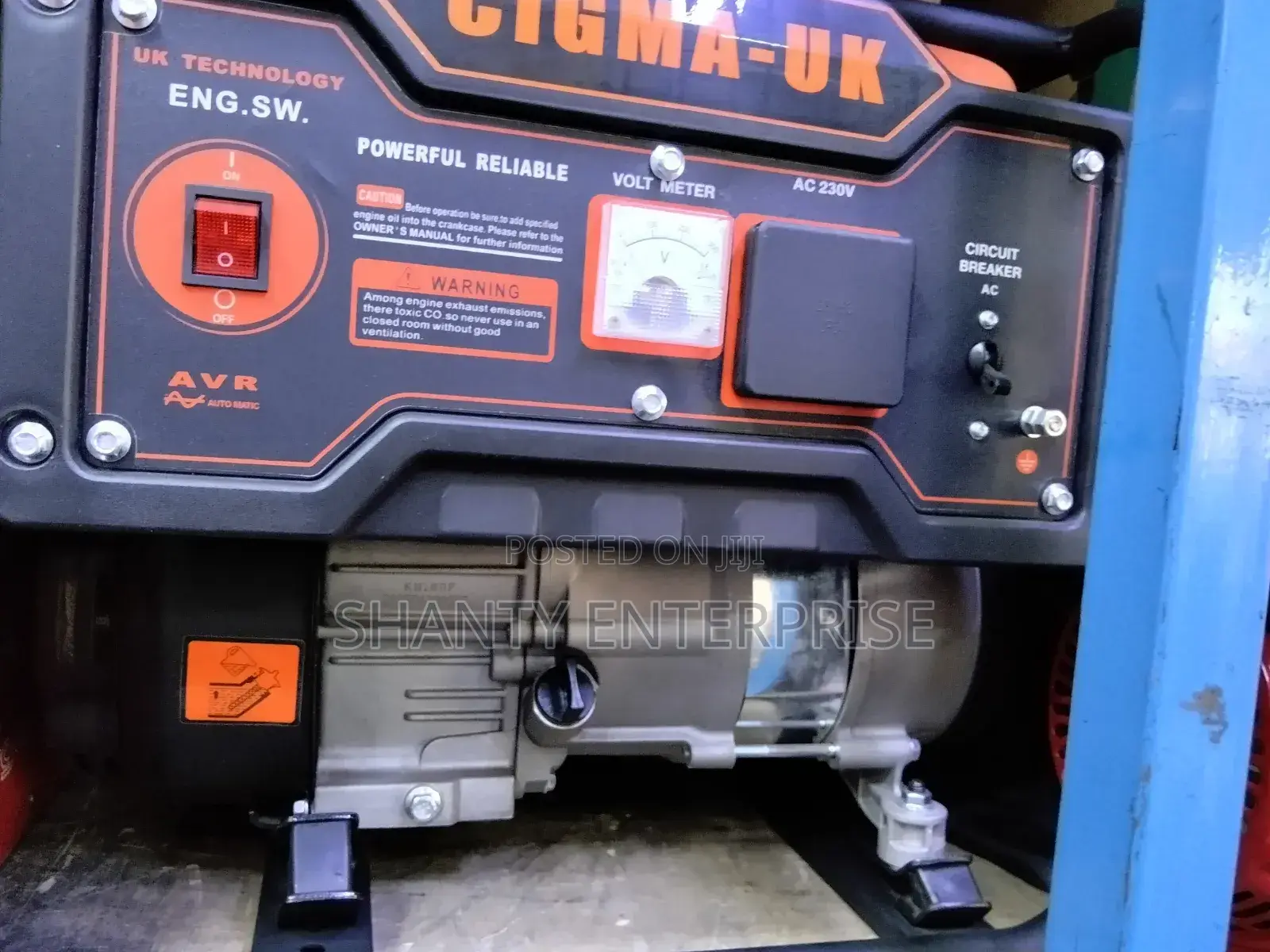 CIGMA-UK Portable AC Generator 230v