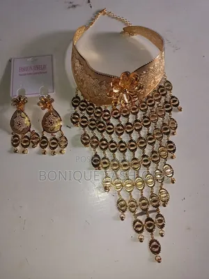 Gold-Tone Bridal Jewelry Set