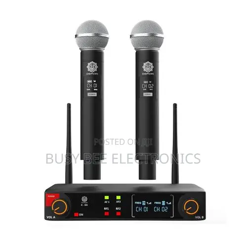 DIGIMORE Wireless Microphone System , 197ft Range , Balanced XLR Outs