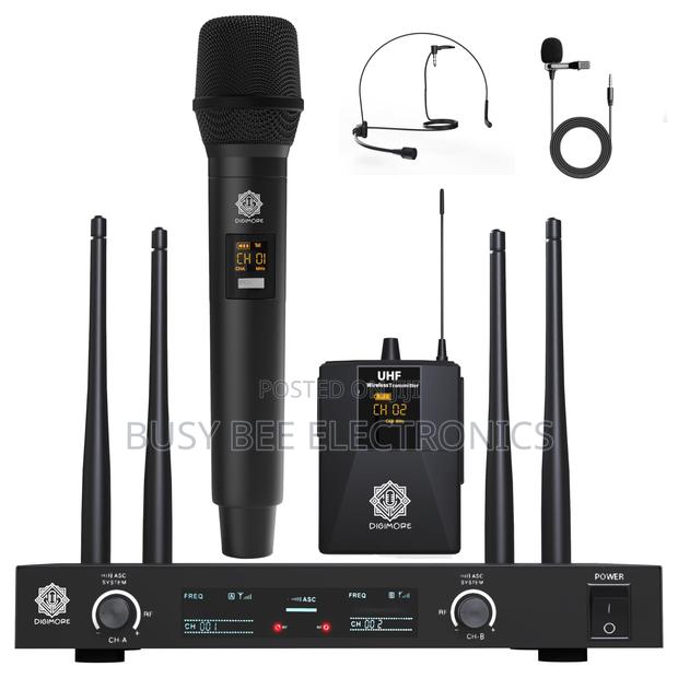 DIGIMORE Wireless Microphone System , 197ft Range , Balanced XLR Outs - thumbnail 5