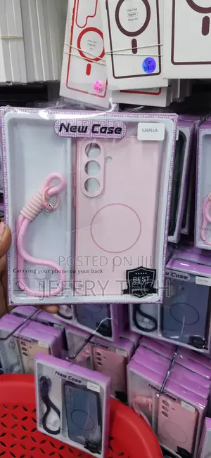 Light Pink MagSafe Case With a Wrist for Samsung Galaxy S26 Plus