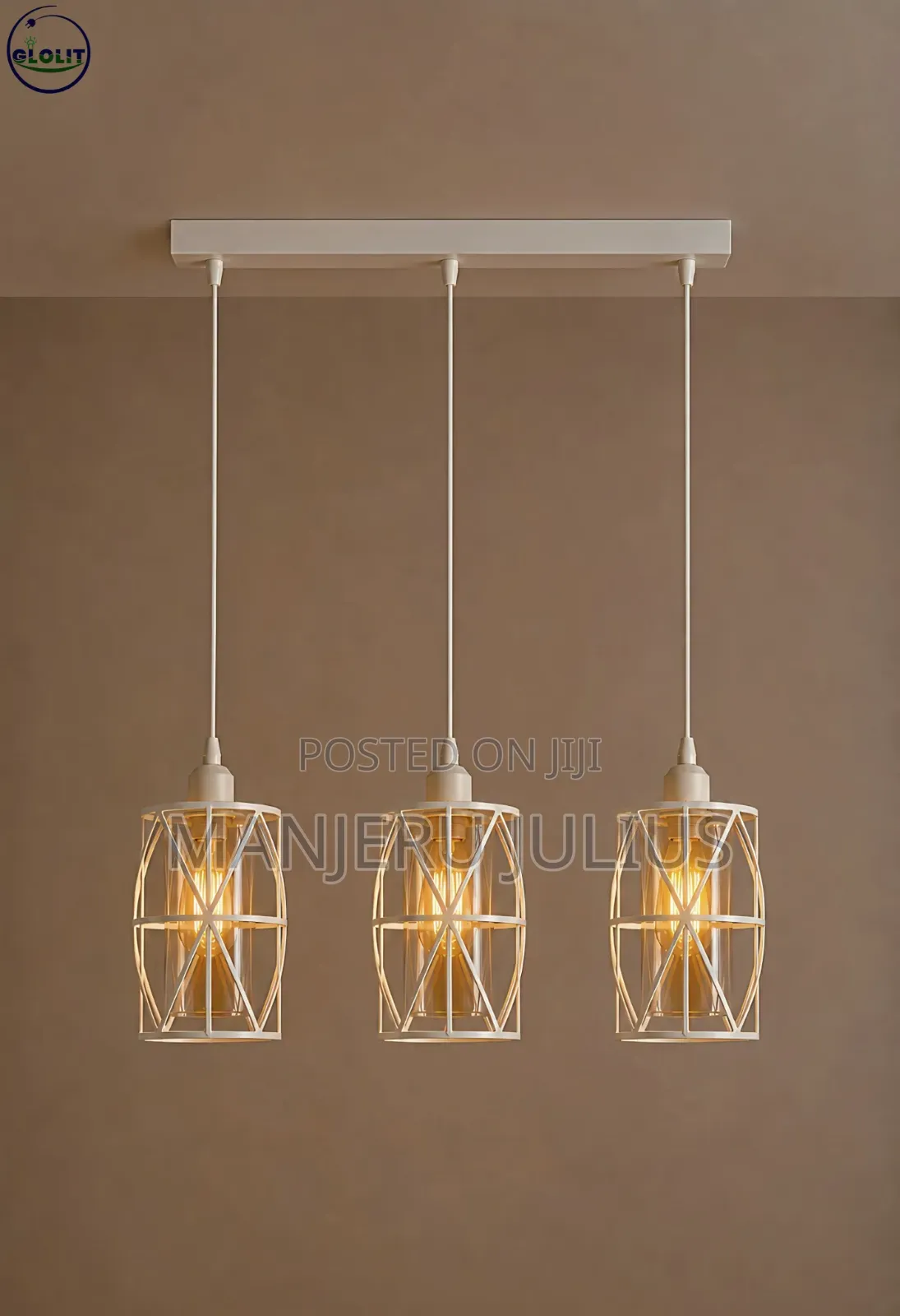Triple Straight-Bar Pendant Light
