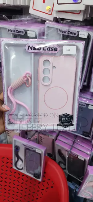 Light Pink MagSafe Phone Case With Strap Samsung Galaxy S26 Plus