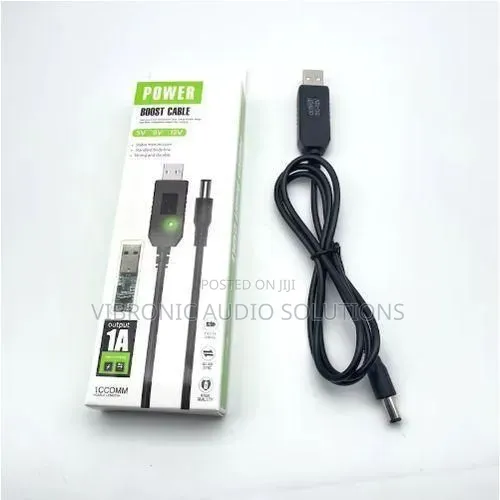 5v USB to 12v Dc Power Router Boost Cable Output 1A
