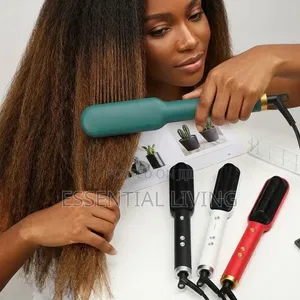 Electric Hair Straightener Brush Comb