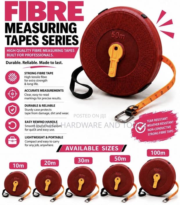 Fiber Tape Measure 100mtrs