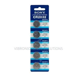 5pieces Cmos Battery Cr2032 3volts Lithium Coin Strip 5 Pieces