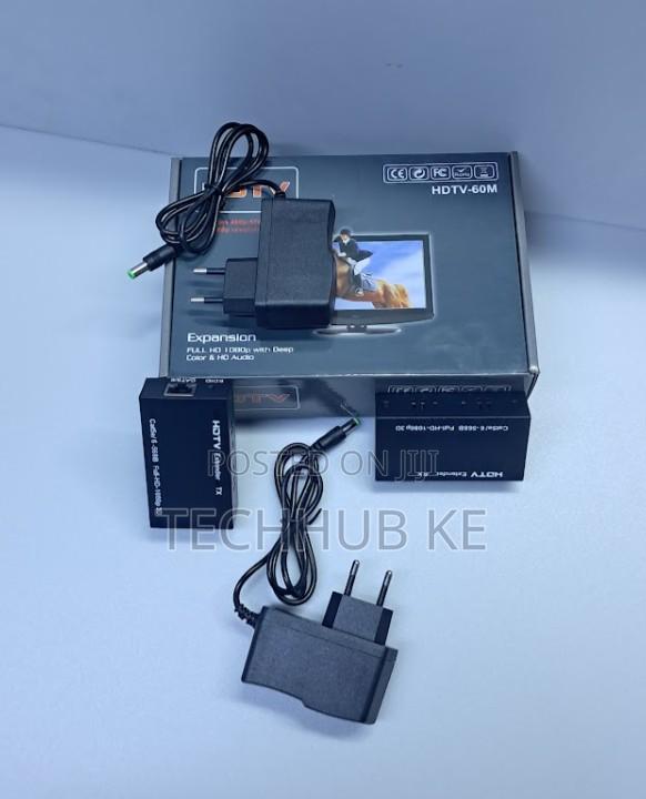 60m HDMI Extender 4K 30Hz UH Video Extension Plug Transmitter Receiver