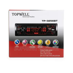 Car Radio Bluetooth Single DIN MP3 Player With Front USB AUX FM LCD