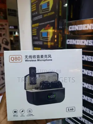 2 in 1 Wireless Lavalier Mic for Android iPhone Noise Reduction
