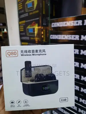 Wireless Lavalier Microphone 2 in 1 for Android iPhone Recording