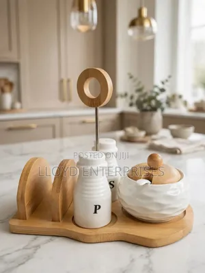 *Salt, Pepper,Sugar Dish + Serviette Holder