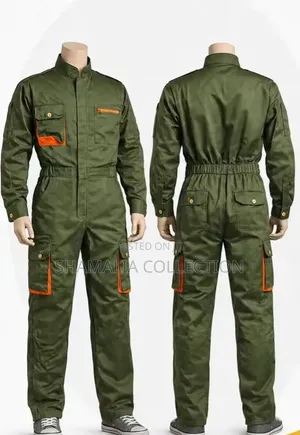 Durable Industrial Coveralls – Blue & Olive