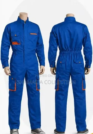Durable Industrial Coveralls – Blue & Olive