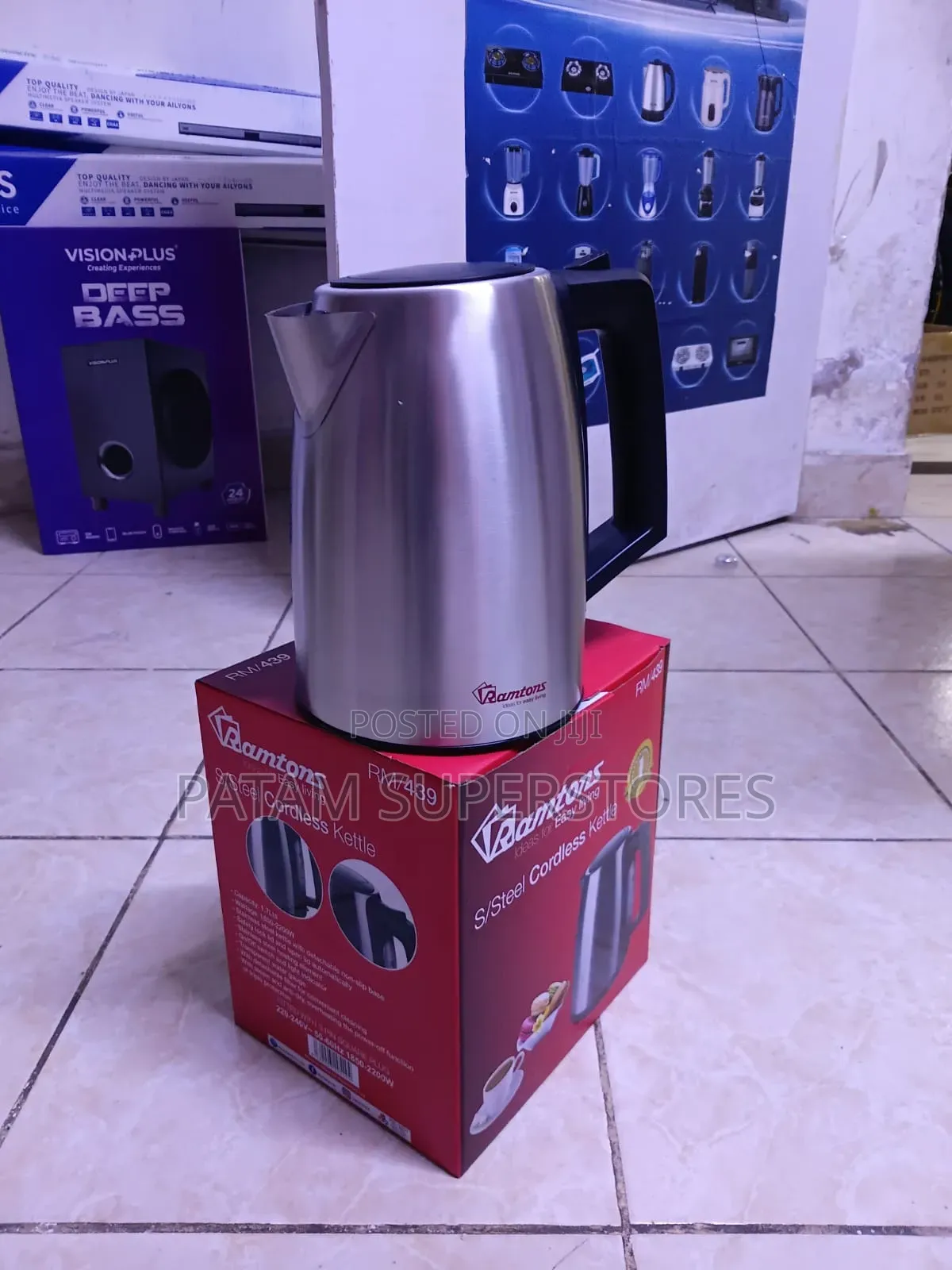 Ramtons Stainless Steel Cordless Kettle Rm/439