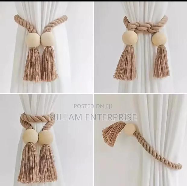 Boho Style Magnetic Curtain Tie Backs 2pc - main view