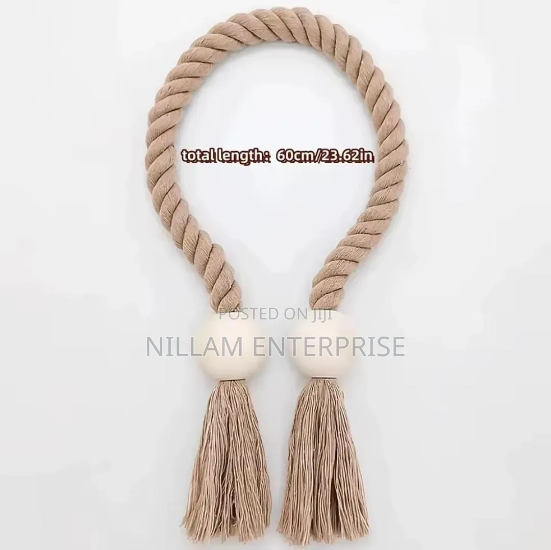 Boho Style Magnetic Curtain Tie Backs 2pc
