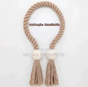 Boho Style Magnetic Curtain Tie Backs 2pc