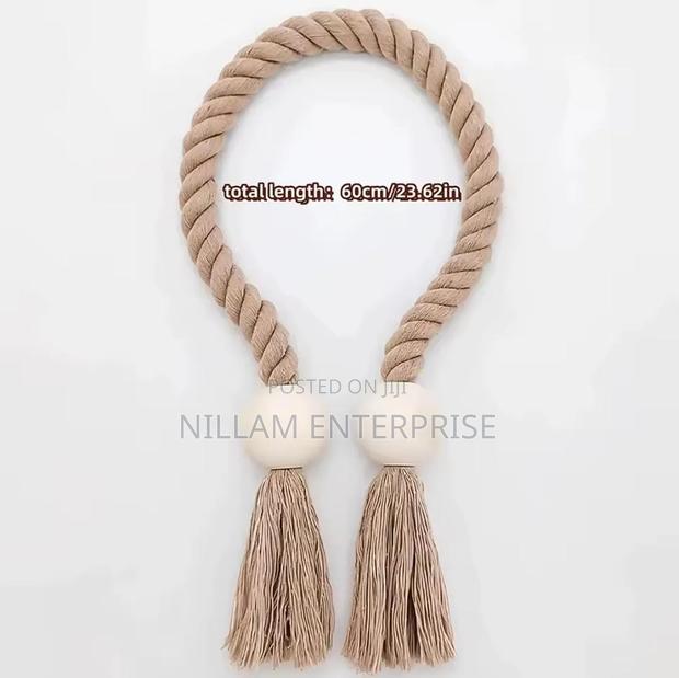 Boho Style Magnetic Curtain Tie Backs 2pc - thumbnail 3