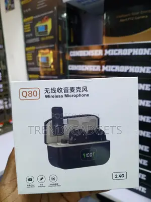2 in 1 Wireless Lapel Microphone for Android iPhone Recording