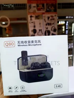 Wireless Microphone 2 in 1 Lavalier Mic for Android iPhone Video