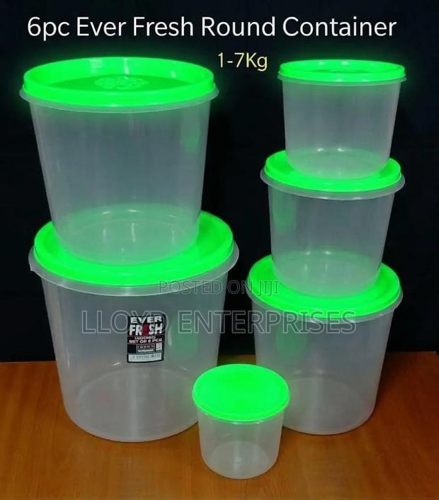 *6pc Ever Fresh Round Container 1-7kg - main view