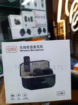 2 in 1 Wireless Clip on Microphone for Android iPhone Recording