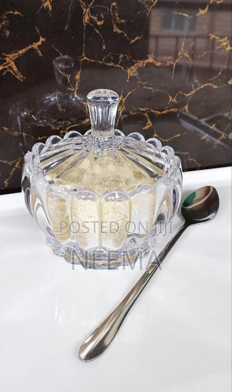 Glass Sugar Dish