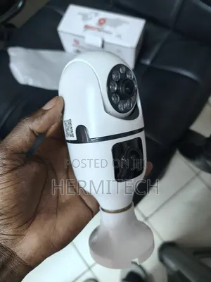 Dual Lens Bulb CCTV for 360-Degree Style Coverage