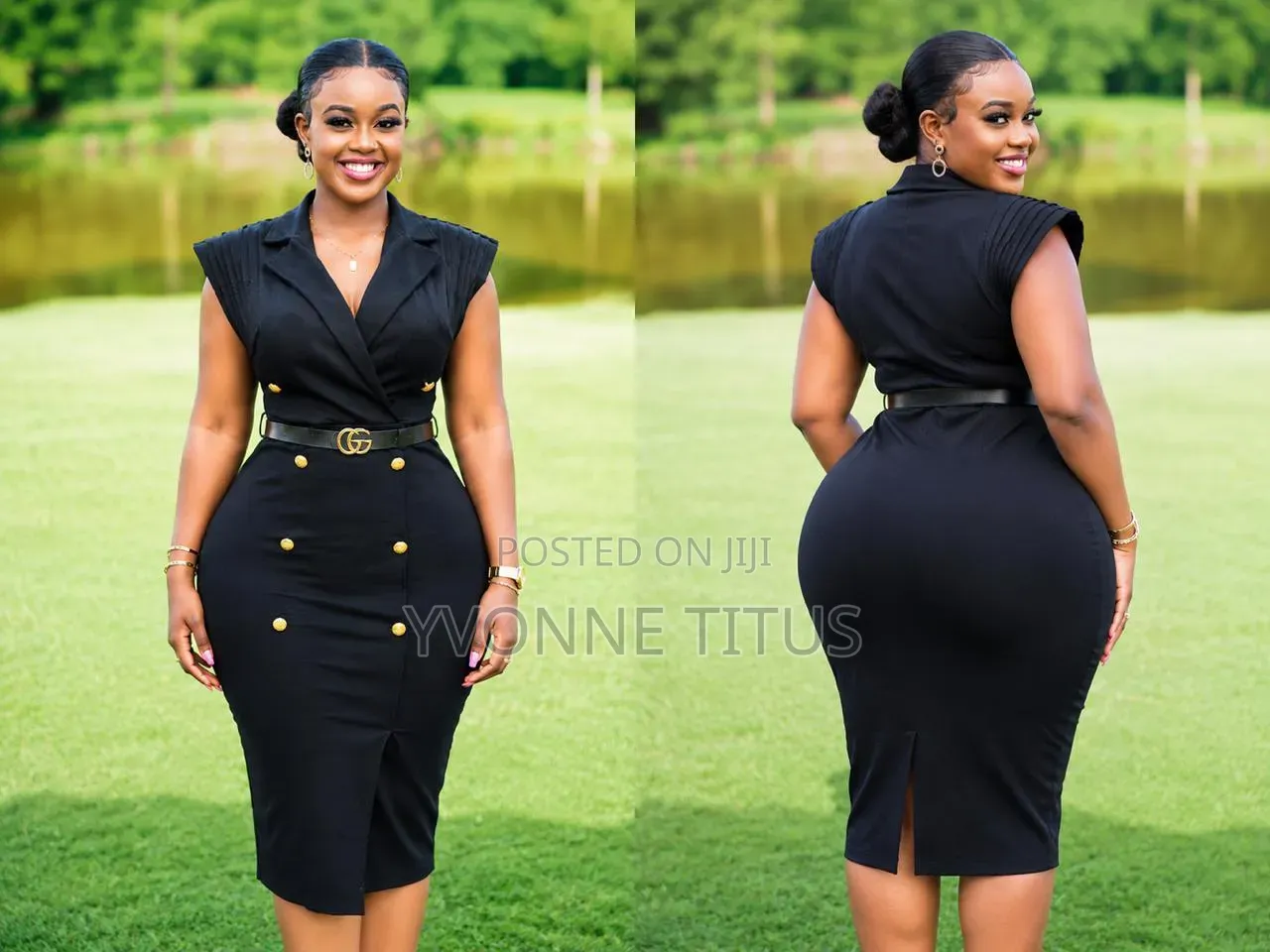 Black Elegant Dress for Ladies