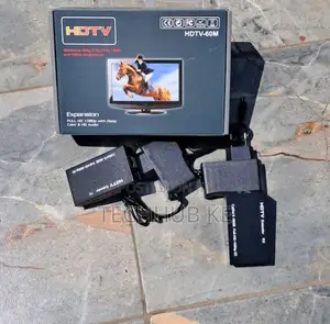 HDMI Extender 60m Over Ethernet Sender & Receiver Cat5e or Cat6 Cable