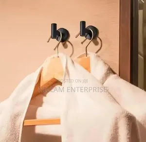 Stainless Steel Punch Free Hanging Hooks. 2pc