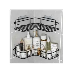 Corner Bathroom Shelf With Adhesive Tape