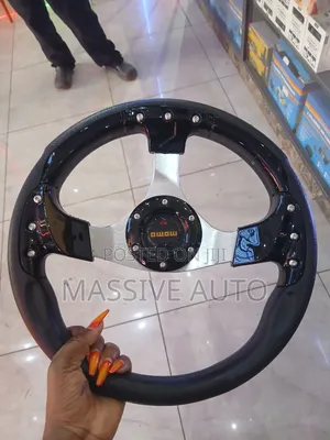 Black Momo Sports Steering Wheel/ Steering Wheel