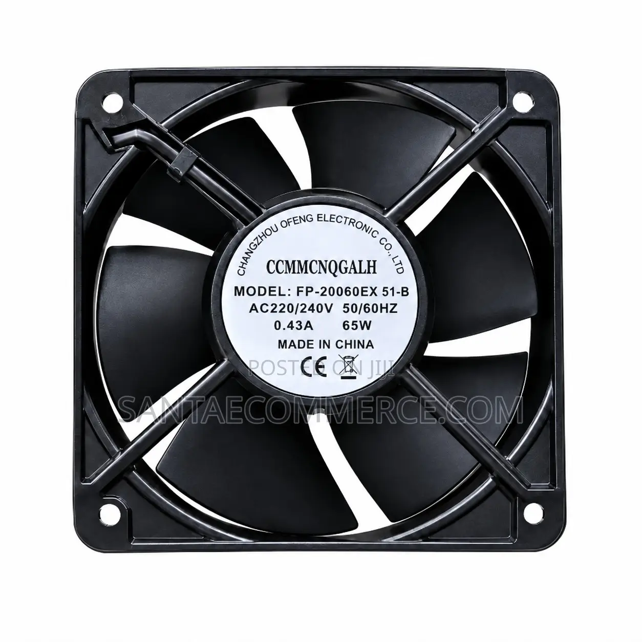 AC 220/240v 65W Square Cooling Fan