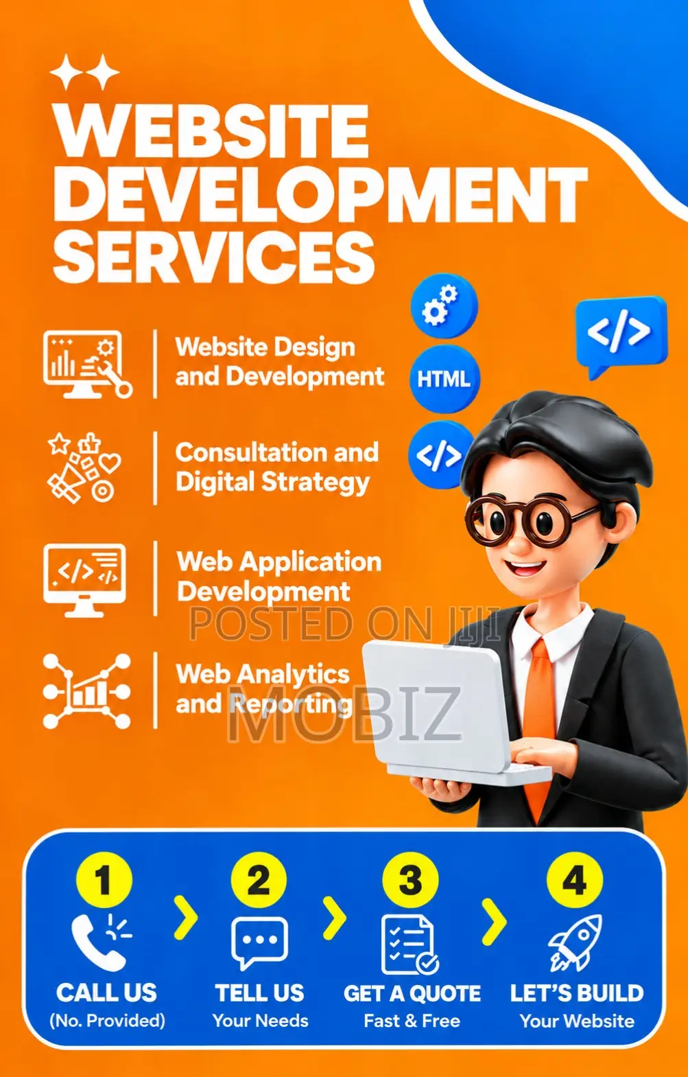 Website Design and Development, FREE SEO, 5-Day Maximum Wait Time