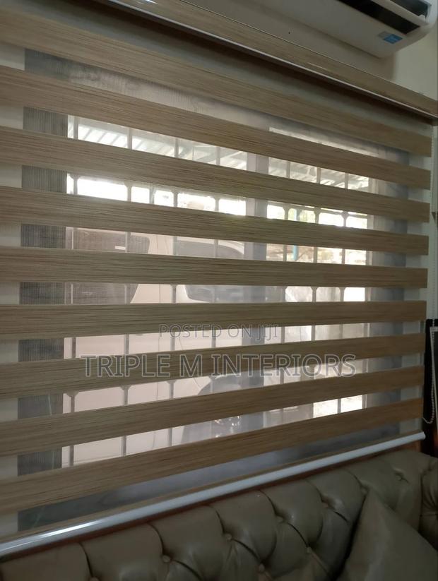 Elegant Zebra Roller Blinds for Home Window Decor - thumbnail 2