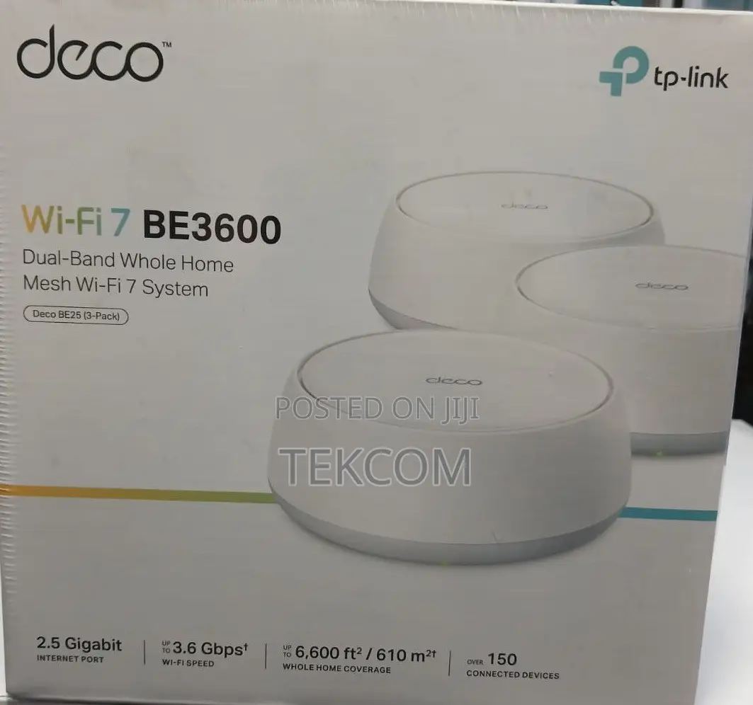 TP-Link Deco BE25 BE3600 Whole Home Mesh WiFi 7 System (3 Pack )