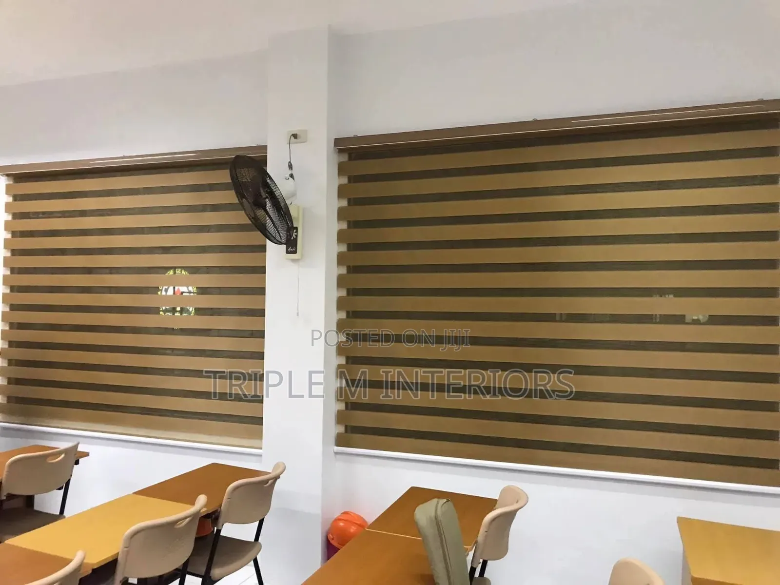 Professional Office Zebra Roller Blinds - Privacy Shades