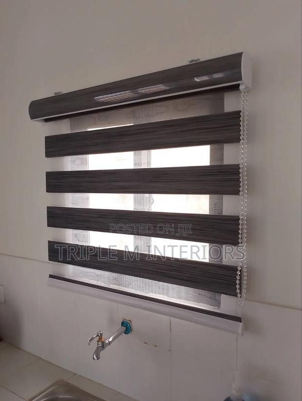 Anti-Glare Zebra Roller Blinds for Office Windows - thumbnail 2