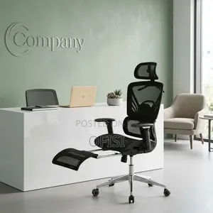 Office Chairs| High-Back Orthopedic Office Seat With Footrest