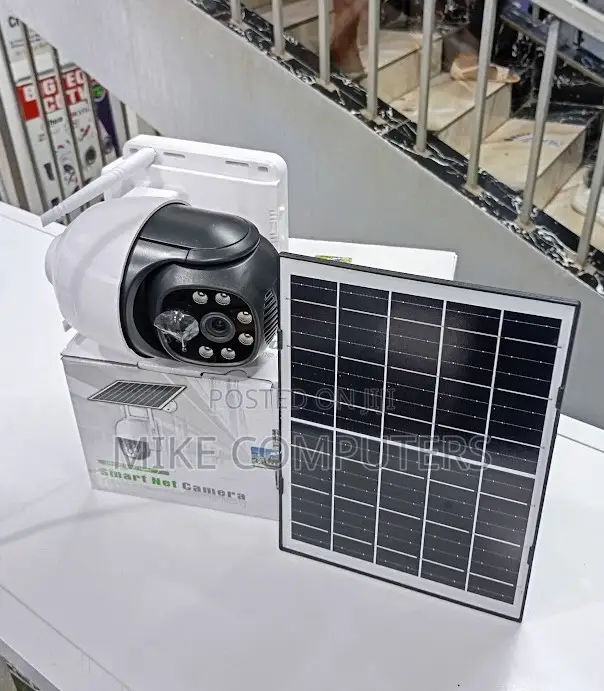 Single Lens 4g Solar Powered CCTV Camera With Audio Light