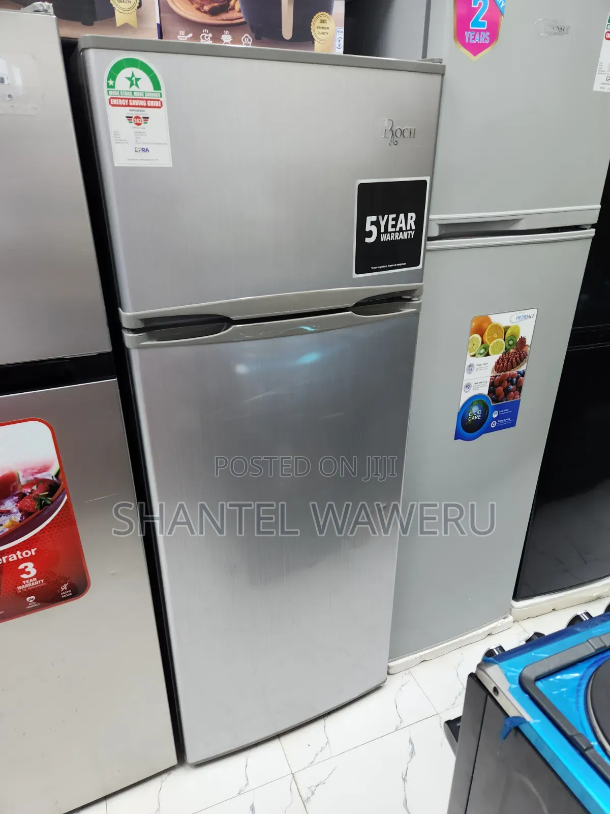 Roch 100w Double Door Refrigerator