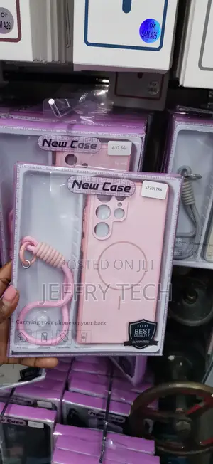 Pink Magnetic Case With Awrist Strap for the Samsung Galaxy S22 Ultra