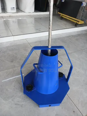 Blue Concrete Slump Cone Test Apparatus