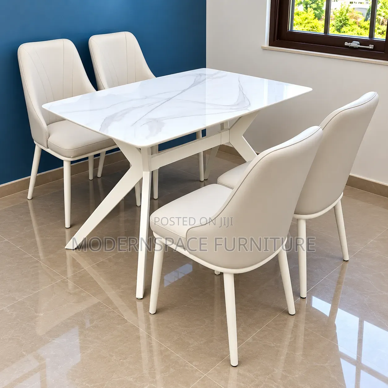 Dining Table & Chairs Set 4/6-Seater