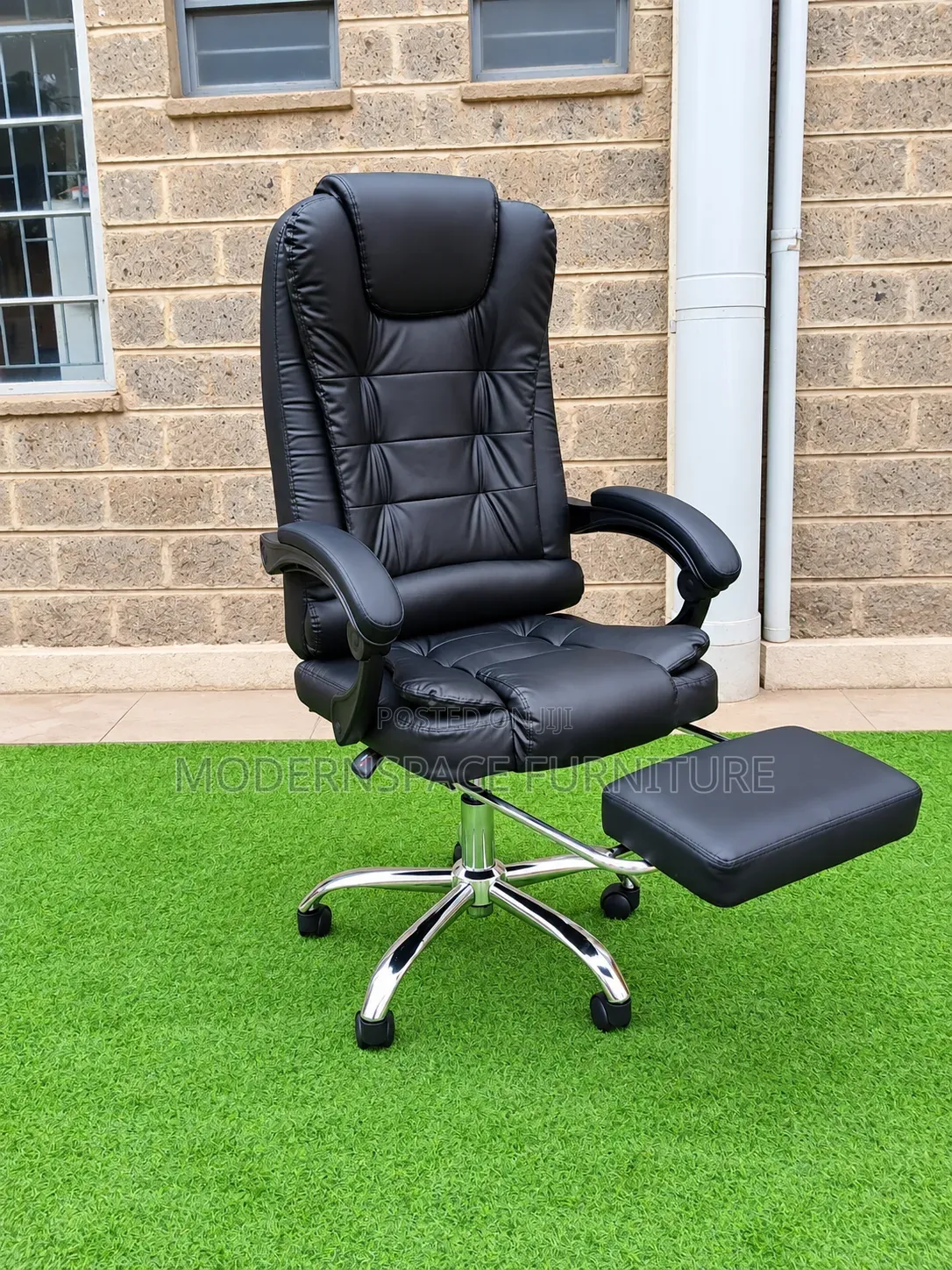 Executive Reclining Office Chair With Footrest