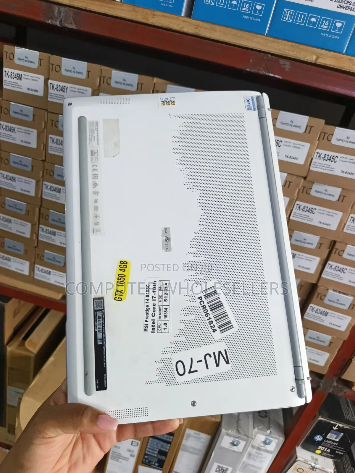 Laptop MSI 16GB Intel Core i7 SSD 512GB